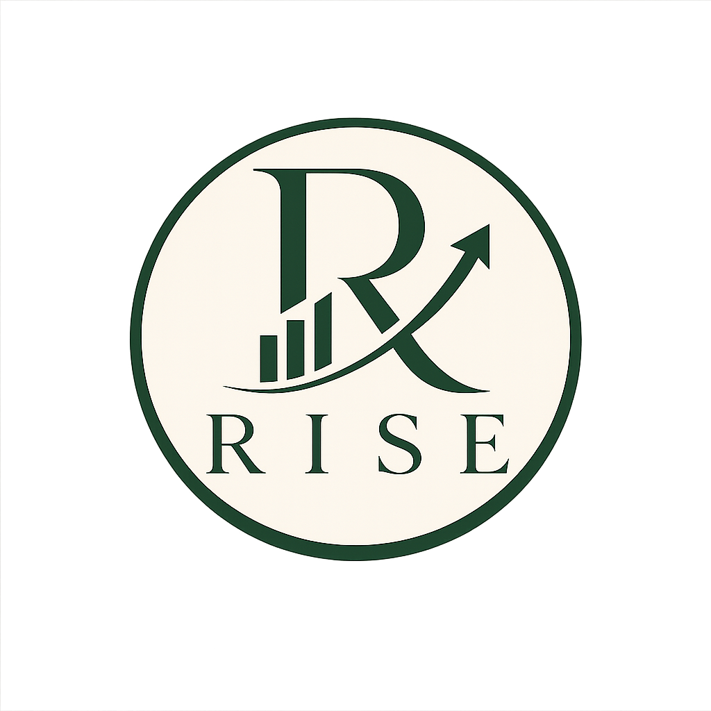 RISE marketing and branding agency logo